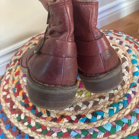 Kickers burgundy ankle  boots 37 - Picture 3 of 6